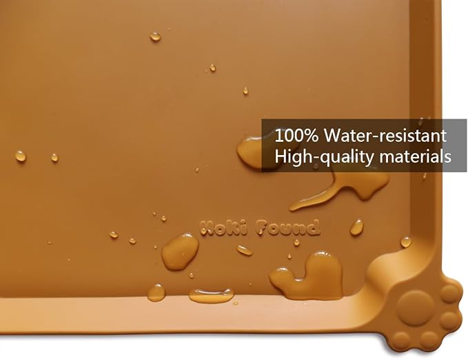 Hoki Found Large Silicone Pet Food Mats Tray - Image 3