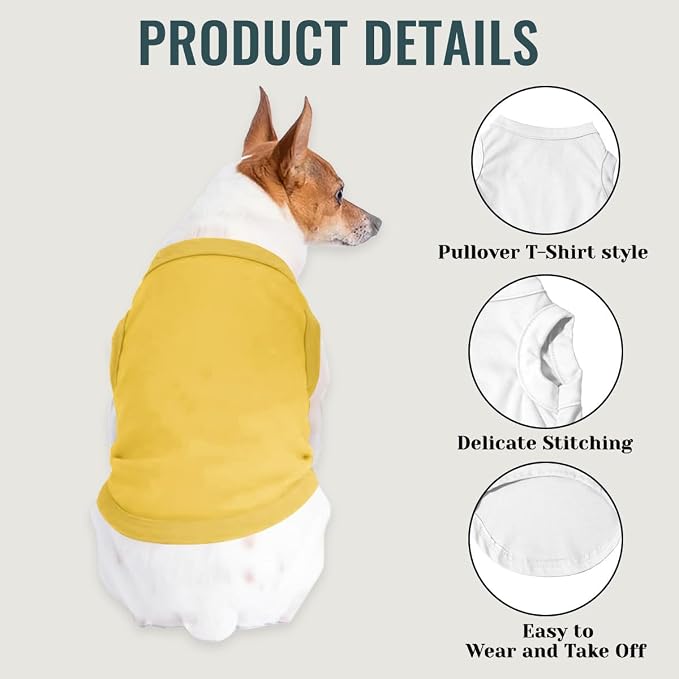 Custom Dog Shirt Pet T Shirts for Small Medium Large Dogs Customized Clothes - Image 4