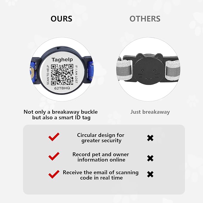 Stars and Moon AirTag Cat Collar - Image 5