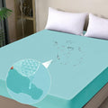 Waterproof Mattress Protector Queen, Fitted Sheet Style Breathable Mattress by OHANO