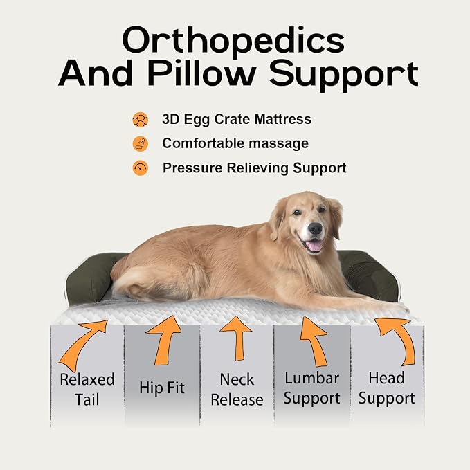 Dog Bed Large Sized Dogs-Orthopedic Waterproof Bed - Image 2