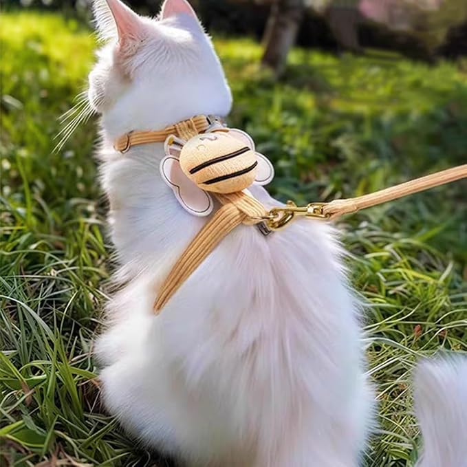 Cat Harness and Leash Set, Cat Harness Escape Proof, Rabbit Harness and Leash - Image 6
