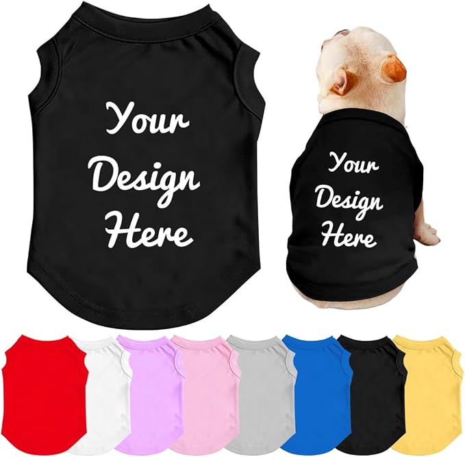 Customized Dog Shirt for Small Medium Large Dogs Personalized by Mynvzrk