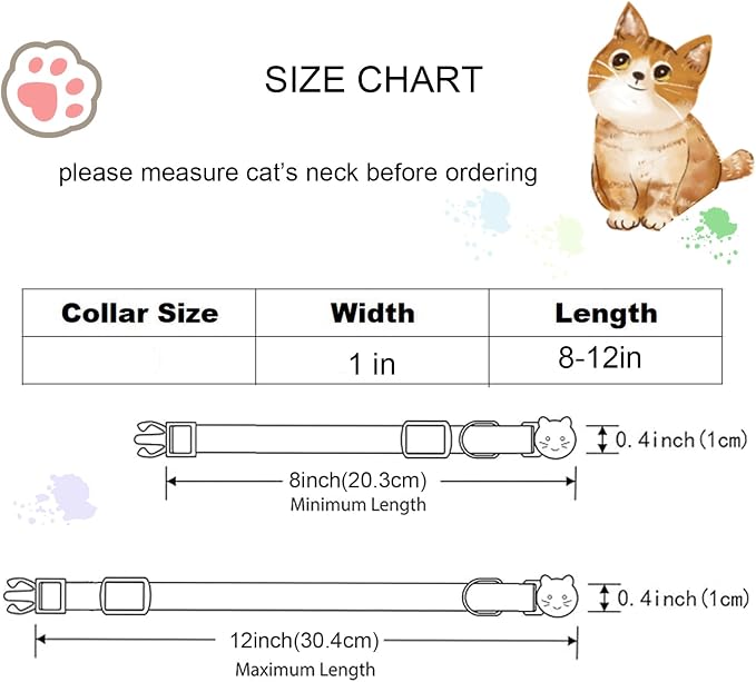 St Patrick's Day Cat Collar-2 Pack Cat Collars Trefoil Cat Collar Breakaway - Image 7