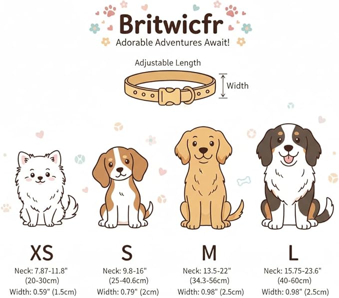 Cute Dog Collar, Puppy Collar - Image 5