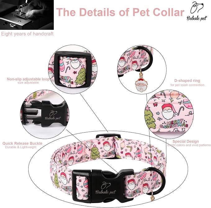 Christmas Dog Collar for Medium Dogs - Image 4