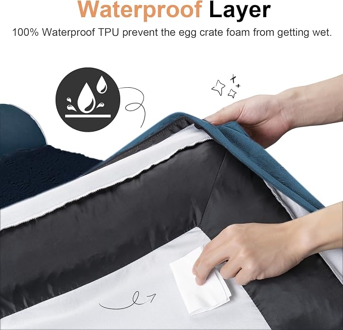 Large Dog Bed Orthopedic Washable: Beds Bolster XL Bed Large Big Dogs Egg Crate - Image 4