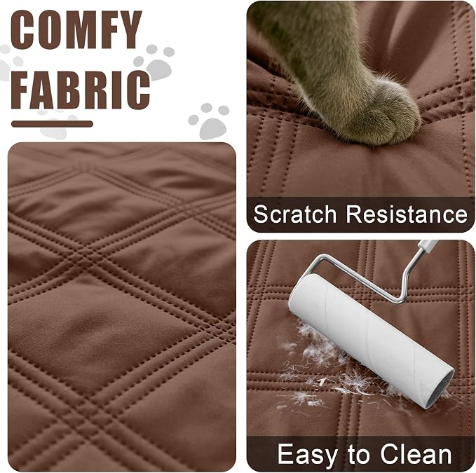 Smiry Waterproof Dog Bed Cover Blanket 68x82, Soft Reversible Pet Blanket - Image 4