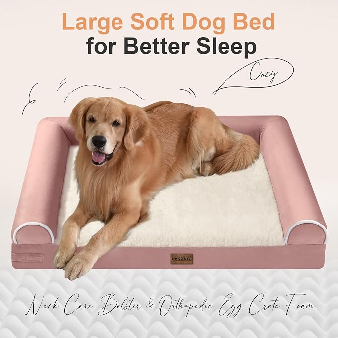 Large Dog Bed Orthopedic Washable: Beds Bolster XL Bed Big XLarge Dogs Memory - Image 2