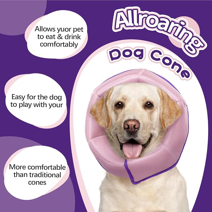 Dog Cone for Large Dogs After Surgery, Soft Dog Cone Collar for Dogs to Stop - Image 5
