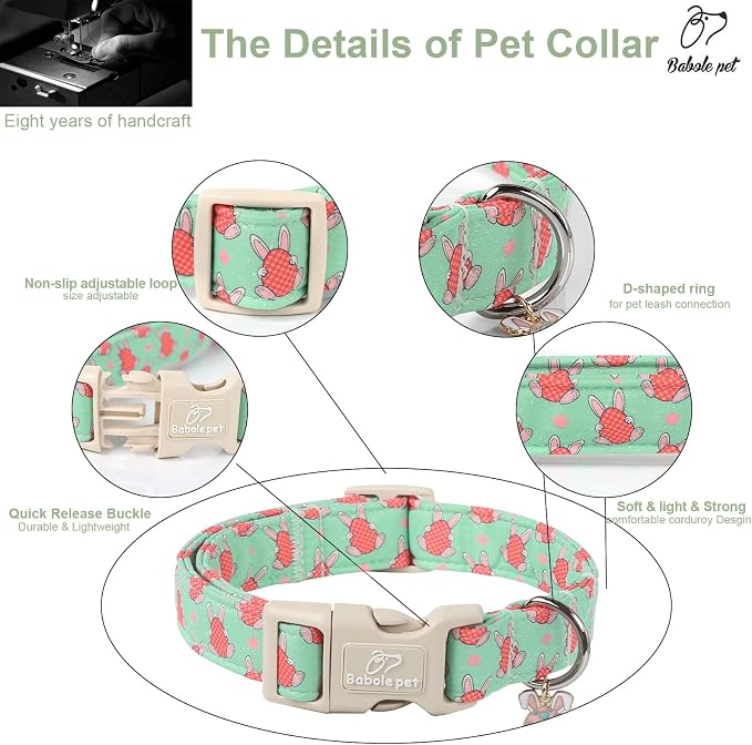 Easter Dog Collar for Medium Dogs - Image 4