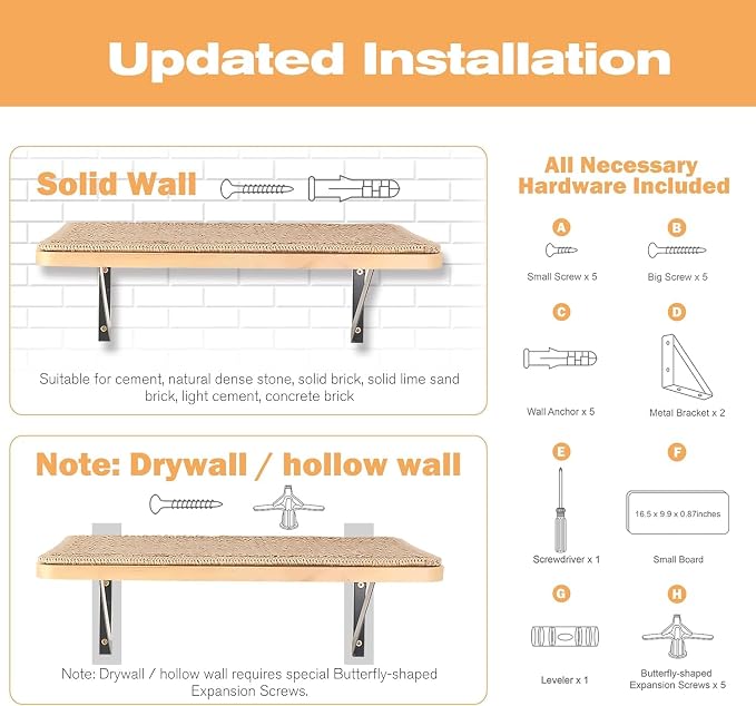 Wall Mounted 1 Pack Cat Shelf - Image 6