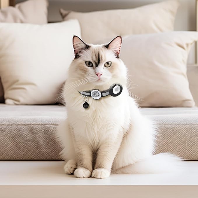 Reflective AirTag Cat Collar, Integrated Cat Collar - Image 6