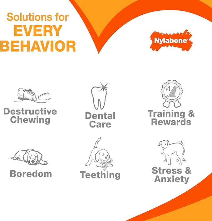Nylabone Power Chew Classic Bone Chew Toy - Image 8