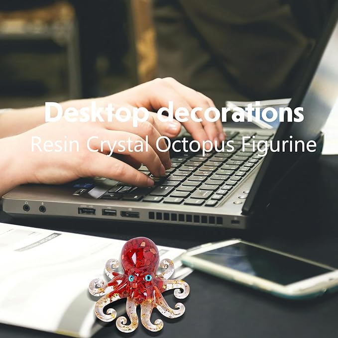 Octopus Decor Aquarium Decorative Resin Glass - Image 6