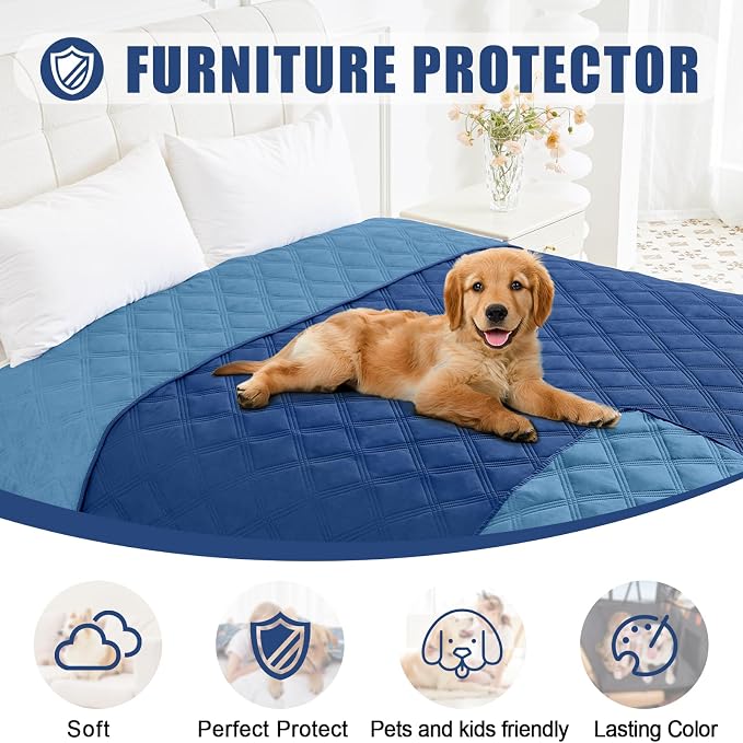 Smiry Waterproof Dog Bed Cover Blanket 82x102, Soft Reversible Pet Blanket - Image 8