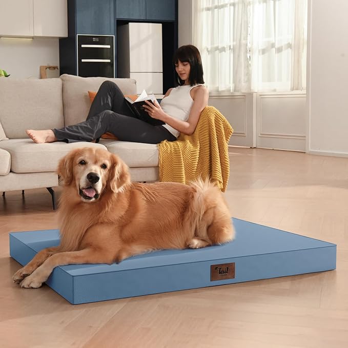 Outdoor Orthopedic Dog Bed for Medium Dogs & Cats, Waterproof Flat Pet Mat - Image 4