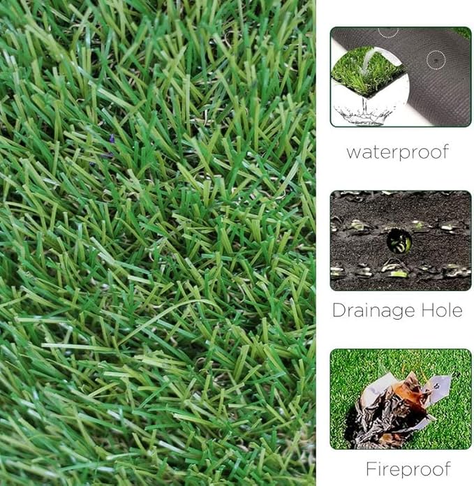 ALTRUISTIC Artificial Grass 3FTX100FT, Realistic Fake Grass Deluxe Turf - Image 4