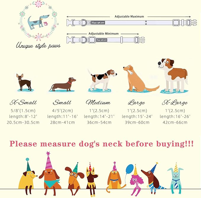 Unique Style Paws Christmas Dog Collar Plastic Buckle - Image 6