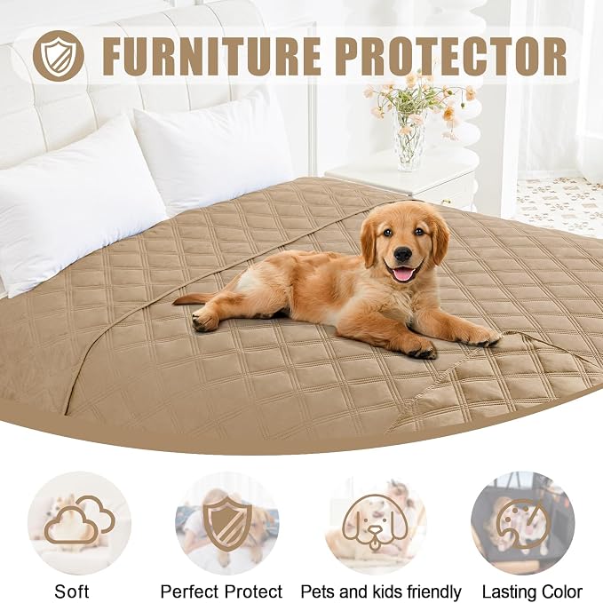 Smiry Waterproof Dog Bed Cover Blanket 52x82, Soft Reversible Pet Blanket - Image 8