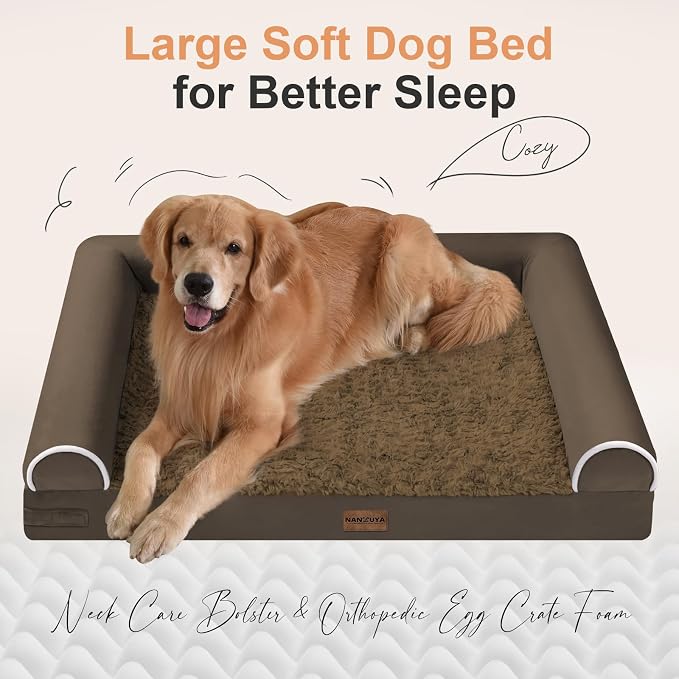 Large Dog Bed Orthopedic Washable: Beds Bolster XXL Bed Big XLarge Dogs Egg - Image 2