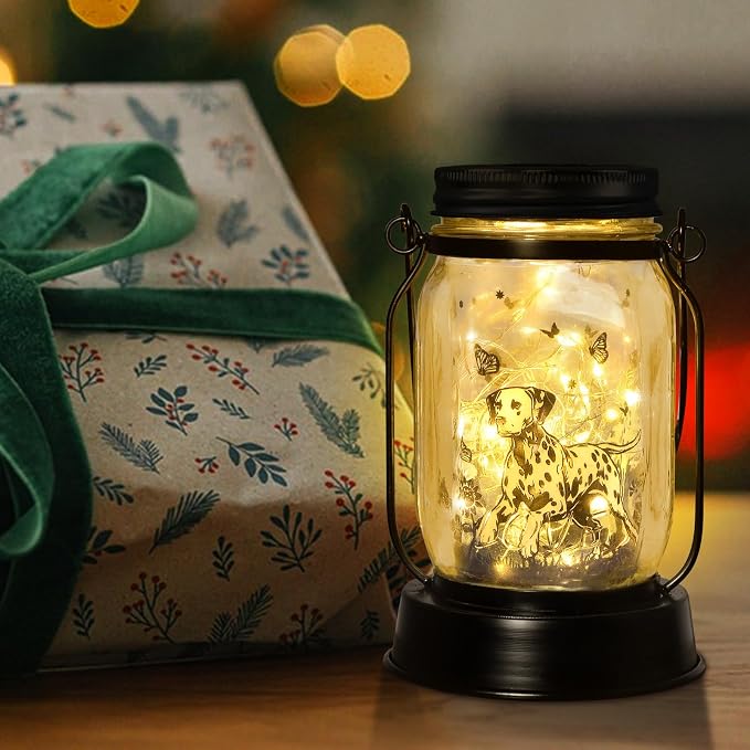 Dalmatian Gifts for Women/Men Dalmatian Solar Lanterns Mom Birthday Spotted Dog - Image 3