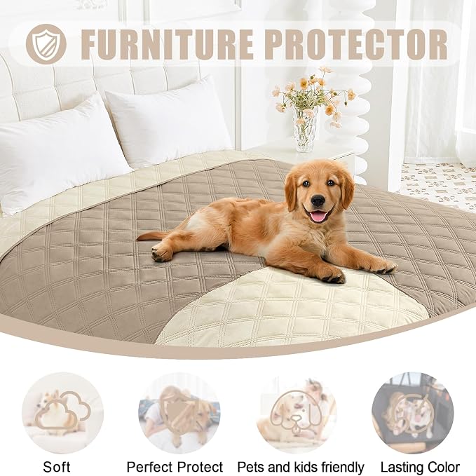 Smiry Waterproof Dog Bed Cover Blanket 30x53, Soft Reversible Pet Blanket - Image 8
