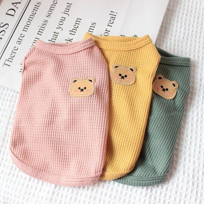 Fleece Cotton Dog Shirt Winter Warm Lightweight Pet T-Shirts Soft Breathable - Image 4