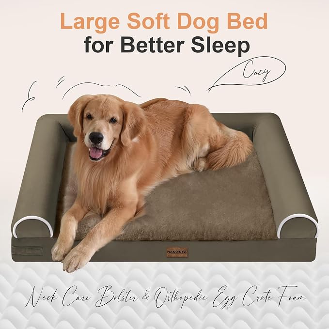 Large Dog Bed Orthopedic Washable: Beds Bolster XL Bed Large Big Dogs Memory - Image 2