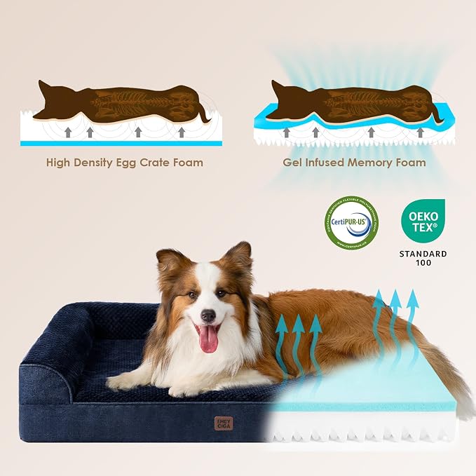 EHEYCIGA XXL Dog Bed Memory Foam, Orthopedic Giant Dog Bed Jumbo - Image 4
