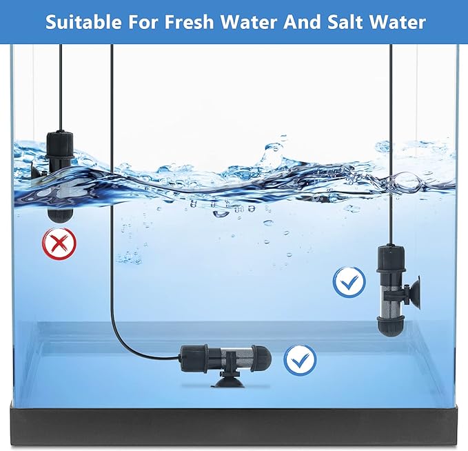 hygger Small Aquarium Betta Heater, Submersible Fish Tank Heater - Image 5