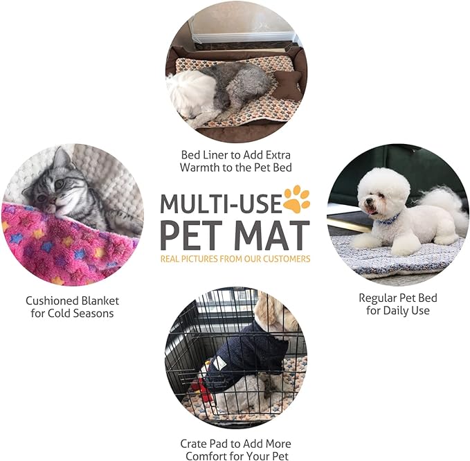 Mora Pets Cat Bed Dog Crate Pad Ultra Soft Pet Bed - Image 5