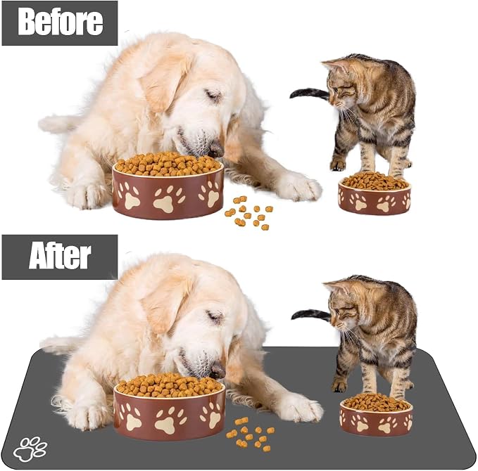 Large Pet Feeding Mat, Absorbent Quick Dry Dog Mat - Image 3