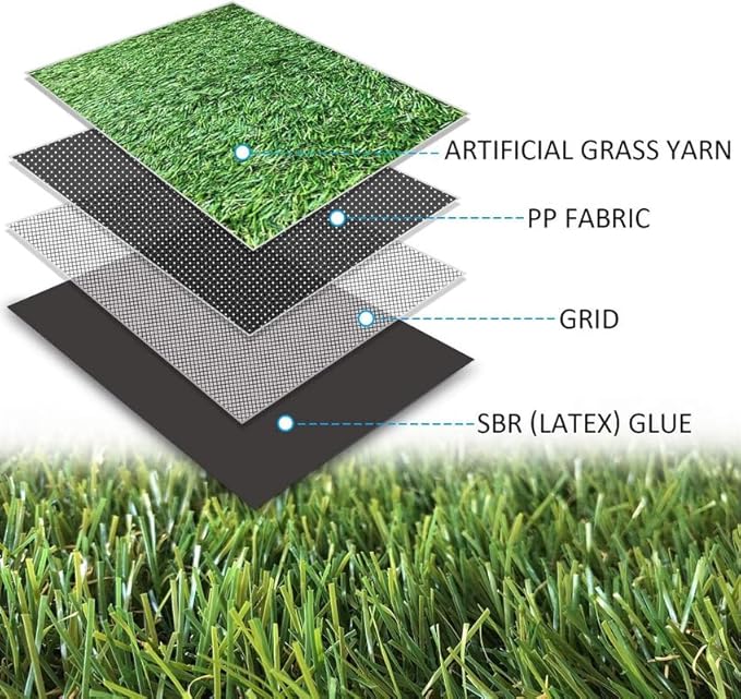 ALTRUISTIC Artificial Grass 3FTX61FT, Realistic Fake Grass Deluxe Turf - Image 3