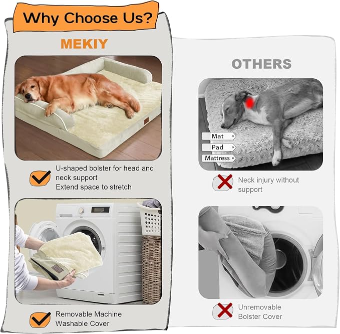 Large Dog Bed Orthopedic Washable - Image 4