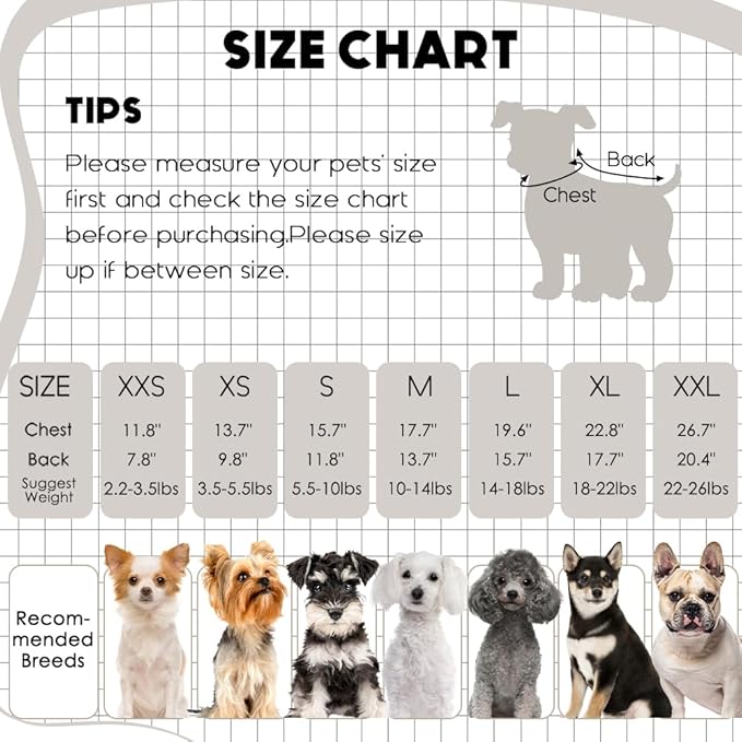 2 Pcs Dog Sweaters for Small Dogs Girl Boy Winter Fleece Clothes Warm Soft Dog - Image 6