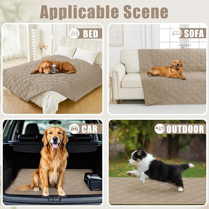 Smiry Waterproof Dog Bed Cover Blanket 30x53, Soft Reversible Pet Blanket - Image 5