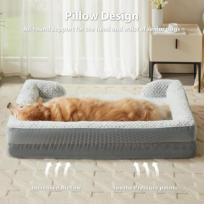 Orthopedic Dog Bed for Medium Dogs, Egg Crate Foam Bed for Medium Dogs - Image 3
