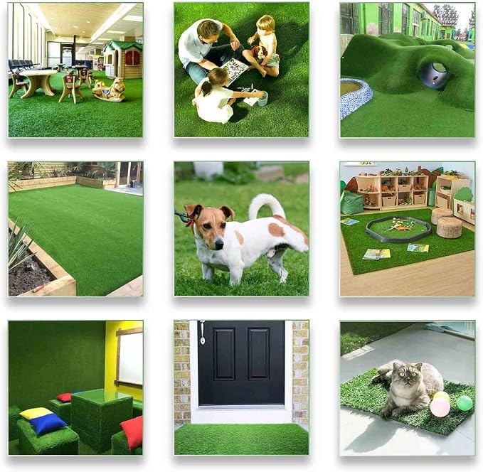 ALTRUISTIC Artificial Grass 2FTX53FT, Realistic Fake Grass Deluxe Turf - Image 8