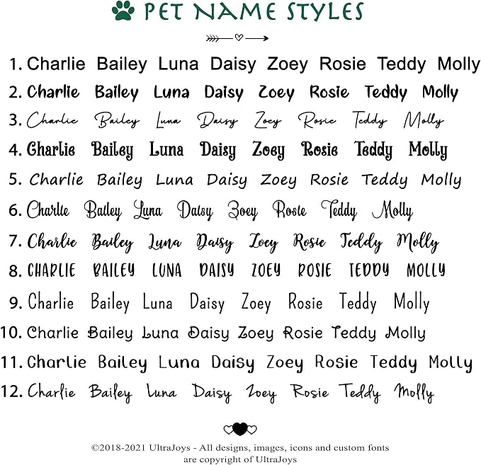 Ultra Joys Dog ID Tag, Custom Dog Tag Personalized Cat Tag, Pet ID Tag - Image 7