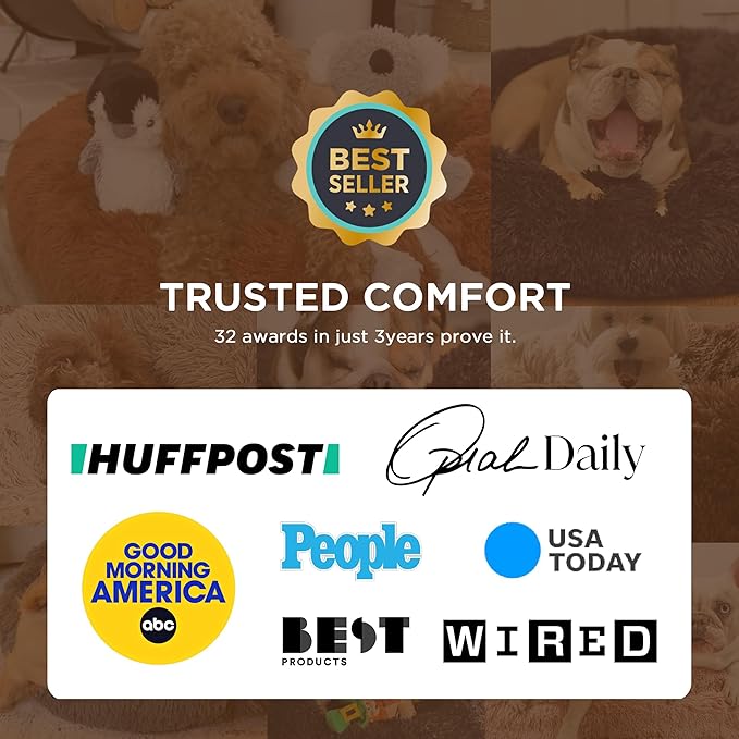 Bedsure Calming Dog Bed for Small Medium Dogs - Image 5