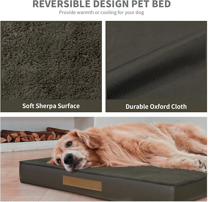 Comfort Dog Bed for Small Dogs & Cats, Waterproof Dog Crate Mat Orthopedic Egg - Image 7