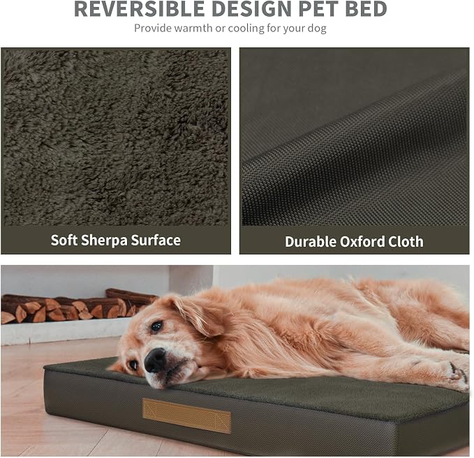 Orthopedic Dog Crate Bed for Extra Large Dogs, XXL Waterproof Comfort Pet Bed - Image 7