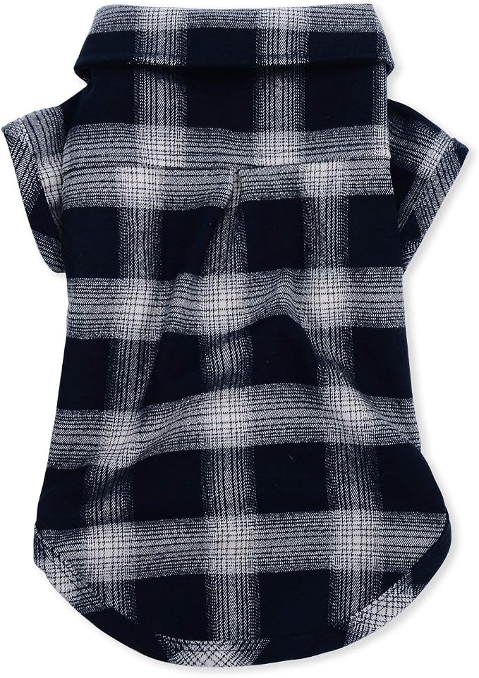 Dog Shirt, Koneseve Pet Plaid Polo Clothes Shirt T-Shirt, Sweater Bottoming - Image 2