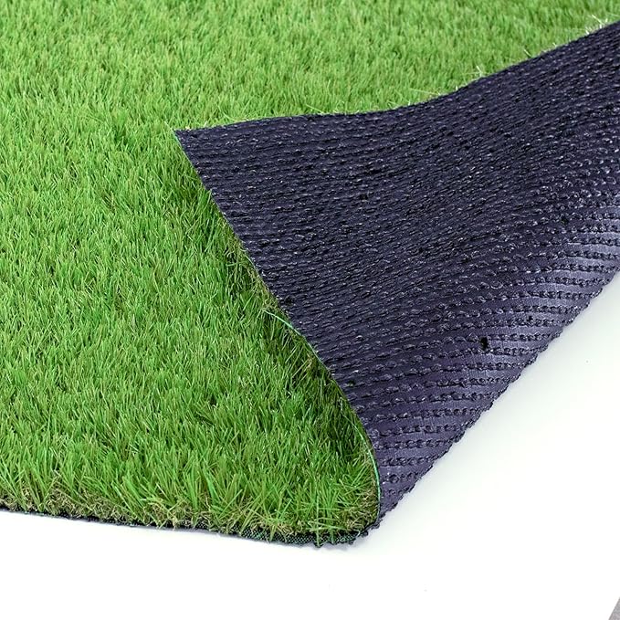 Artificial Grass Rug Outdoor Indoor 12FTX34FT Fake Grass Carpet Green Synthetic - Image 2