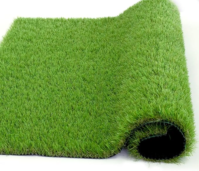 Artificial Grass Rug Outdoor Indoor 4FTX62FT Fake Grass Carpet Green Synthetic - Image 3