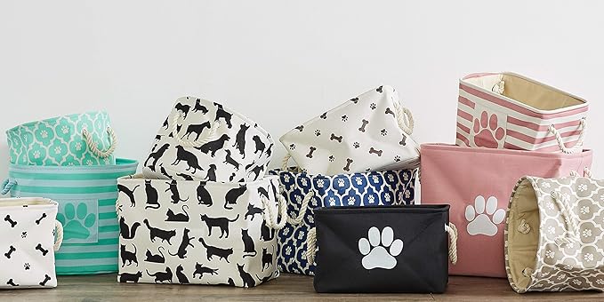 Bone Dry 6192 Pet Storage Collection Lattice Paw Print, Medium Round - Image 7