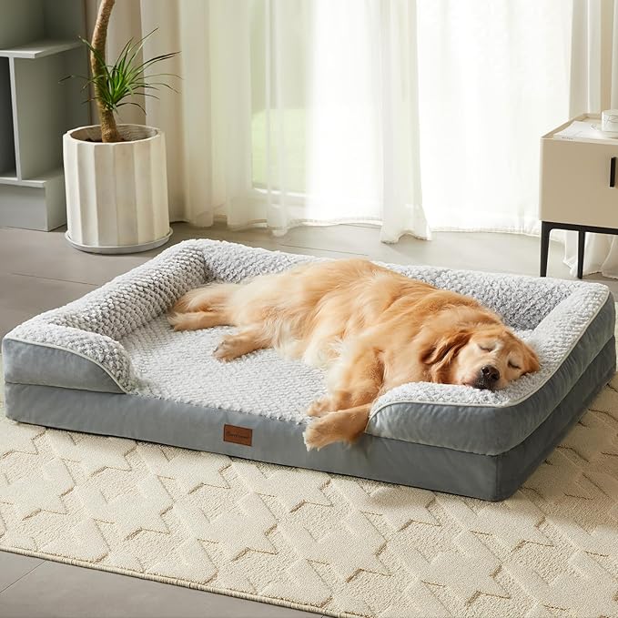 Orthopedic Dog Beds for Large Dogs, Waterproof Dog Bed, Egg Crate Foam Bed for - Image 9