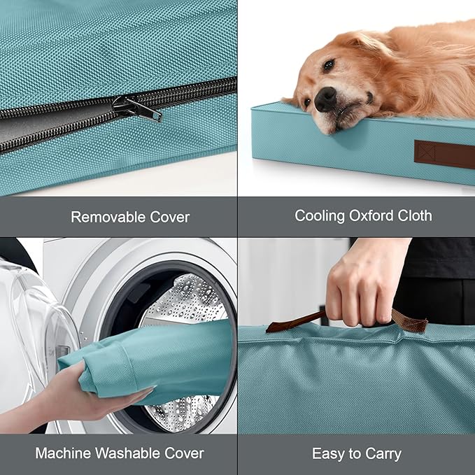 Outdoor Orthopedic Dog Bed for Medium Dogs & Cats, Waterproof Flat Pet Mat - Image 6