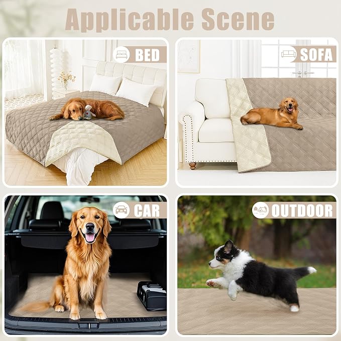 Smiry Waterproof Dog Bed Cover Blanket 30x53, Soft Reversible Pet Blanket - Image 5